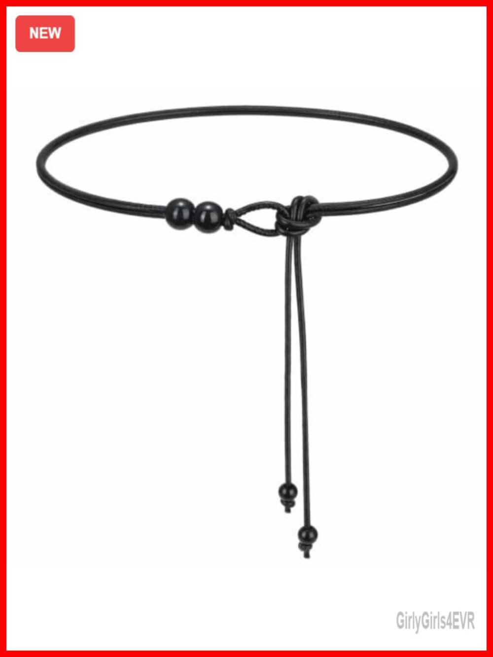 Women PU Leather Knotted Skinny Waist Belt Thin Rope Belt for Dresses